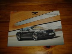 Prospekt BENTLEY CONTINENTAL GT SPEED & CONTINENTAL GT SPEED CONVERTIBLE 2015