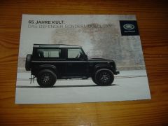 LAND ROVER DEFENDER LXV 2013 brochure