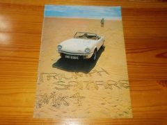 TRIUMPH SPITFIRE Mk4 1971' BROCHURE