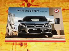 Prospekt VAUXHALL VECTRA & SIGNUM 2008 brochure