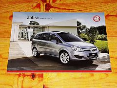 Prospekt VAUXHALL ZAFIRA 2008 brochure