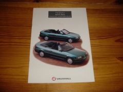 Prospekt VAUXHALLASTRA 1.6i & 2.Oi CONVERTIBLE 1994