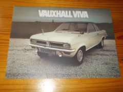Prospekt VAUXHALL VIVA 1971 VAUXHALL VIVA 1971 brochure