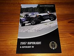 CATERHAM SUPERLIGHT  & SUPERLIGHT  SV 2007 brochure