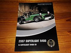 CATERHAM SUPERLIGHT R400 & SUPERLIGHT R400 SV 2007 leaflet
