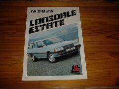 LONSDALE ESTATE 1983 brochure