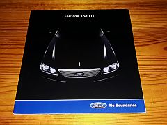 Prospekt FORD FAIRLANE and LTD 2003 FORD FAIRLANE and LTD 2003 brochure