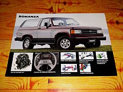 CHEVROLET BONANZA 1993 BROCHURE