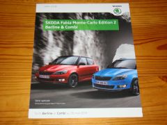 SKODA FABIA MONTE-CARLO EDITION 2 2014 brochure