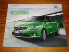 SKODA FABIA RS 2013 brochure