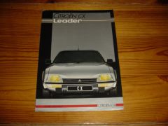 CITROEN CX 25 LEADER 1986 brochure