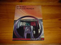 CITROEN BX DIGIT 1985 brochure