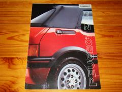 PEUGEOT 205 CABRIOLET 1990 brochure