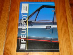 Peugeot 205 Cabriolet brochure