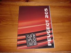 PEUGEOT 205 1989 brochure