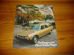 PEUGEOT 504 DIESEL STATION WAGON 1975 brochure