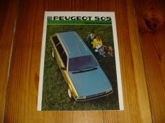 PEUGEOT 505 BREAK/FAMILIAL 1986 brochure