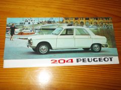 PEUGEOT 204 brochure