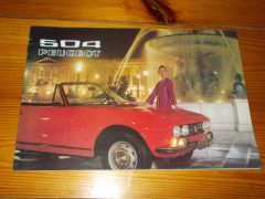 PEUGEOT 504 COUPE/CABRIO brochure