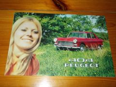 PEUGEOT 404 1970 brochure