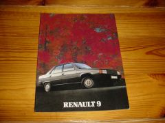 RENAULT 9 1984 brochure