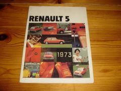 RENAULT 5 1973 brochure