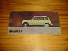 RENAULT 4 1972 brochure