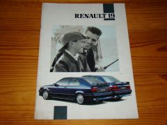 RENAULT 19 1991 brochure