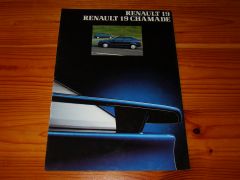 RENAULT 19 & 19 CHAMADE  1991  brochure