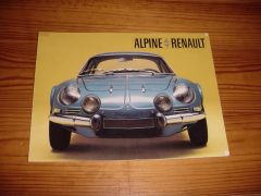 Alpine Renault A110 brochure
