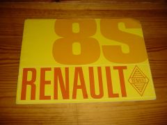 RENAULT 8S 1969 brochure