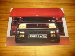 RENAULT 5 ALPINE 1975 brochure