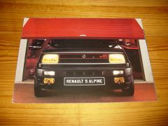 RENAULT 5 ALPINE 1975 brochure