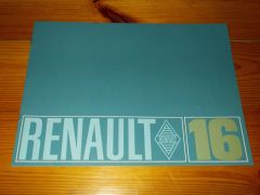 RENAULT 16 1967 BROCHURE