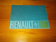 RENAULT 16 1968 BROCHURE