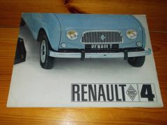 RENAULT 4 1965 BROCHURE