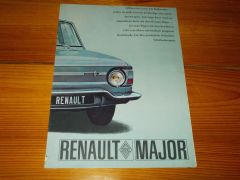 RENAULT MAJOR BROCHURE