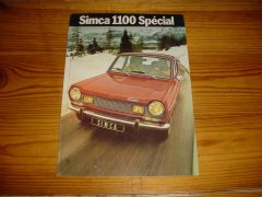 SIMCA 1100 SPECIAL 1972 brochure