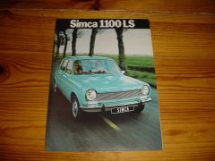 SIMCA 1100 LS 1972 brochure