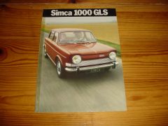 SIMCA 1000 GLS 1972 brochure