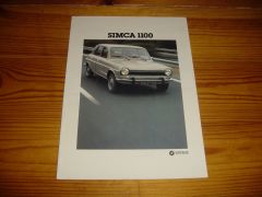 SIMCA 1100  1977 brochure