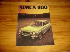 SIMCA 1100  1975 brochure