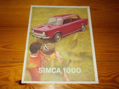 SIMCA 1000 BROCHURE