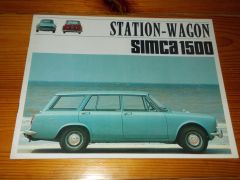 SIMCA 1500 STATION WAGON brochure