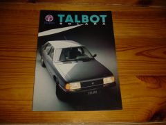 TALBOT SOLARA 1982 brochure