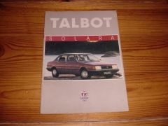 TALBOT SOLARA 1981 brochure