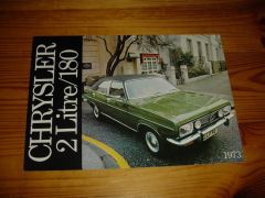 CHRYSLER 2 LITRE/180 brochure