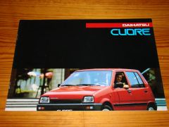 DAIHATSU CUORE 1986 brochure