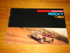 DAIHATSU ROCKY 1989 brochure