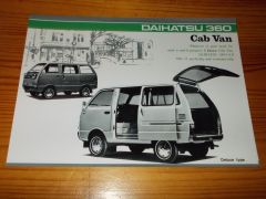 DAIHATSU 360 CAB VAN 1972 BROCHURE